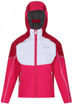 Regatta Outdoorjack Acidity IV meisjes polyester roze/wit mt 164/170