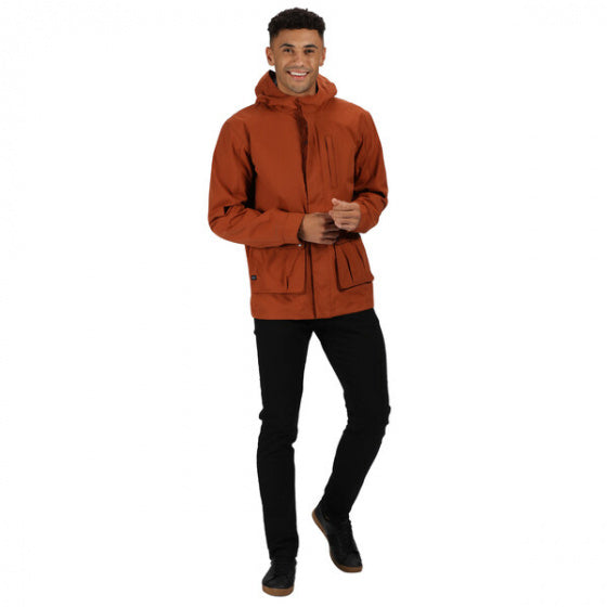 outdoorjas Bazyl II heren polyester oranje maat L