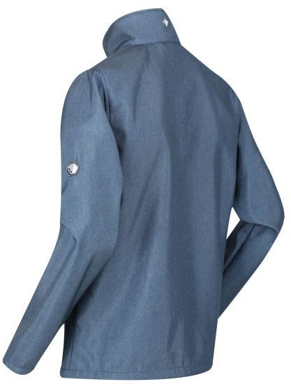 outdoorjas Cera IV heren polyester jeansblauw maat S