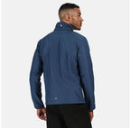 outdoorjas Cera IV heren polyester jeansblauw maat S