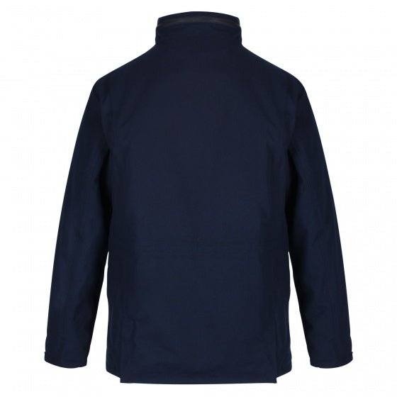 outdoorjas Eneko heren polyester donkerblauw maat S