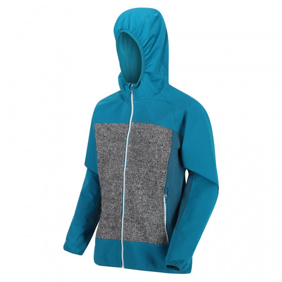 Regatta Outdoorjas Garn softshell dames blauw/grijs maat XS