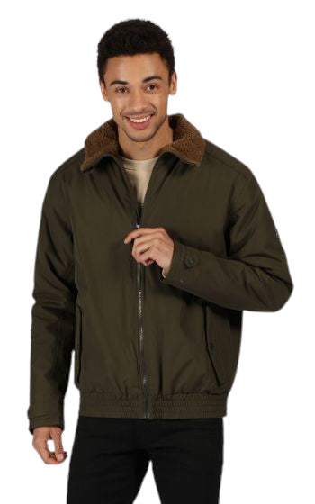 outdoorjas Rayan heren polyester donkergroen mt L