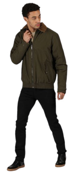 outdoorjas Rayan heren polyester donkergroen mt L