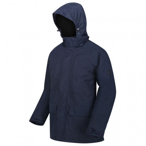 outdoorjas Penryn heren polyester donkerblauw maat S