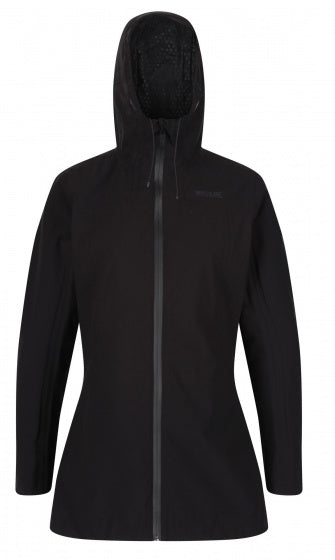 outdoorjas Pulton dames polyester zwart maat 36