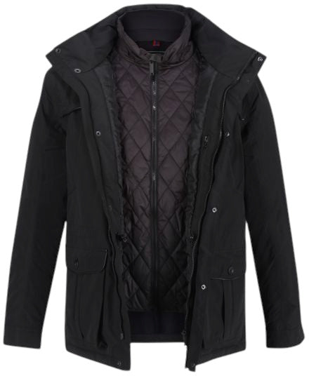 outdoorjas Rawson heren polyester zwart mt 3XL