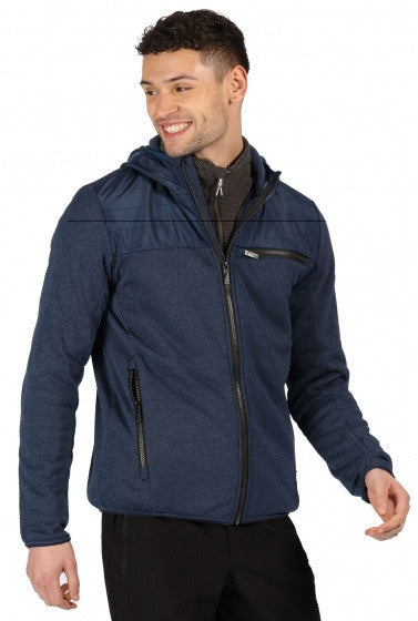 outdoorjas Upham heren polyester donkerblauw maat 3XL