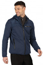 outdoorjas Upham heren polyester donkerblauw maat 3XL