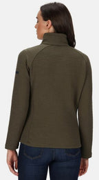 outdoorvest Sadiya dames polyester/katoen groen mt 40
