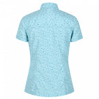 overhemd sterren dames polyester/viscose blauw maat 34