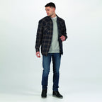 overhemd Tavior heren katoen donkergrijs maat 3XL