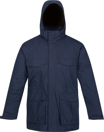 Regatta Palben Parkajack Waterproof Heren Marineblauw Maat XL