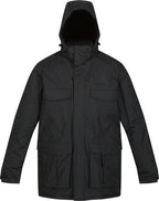 Regatta Palben Parkajack Waterproof Heren Zwart Maat M