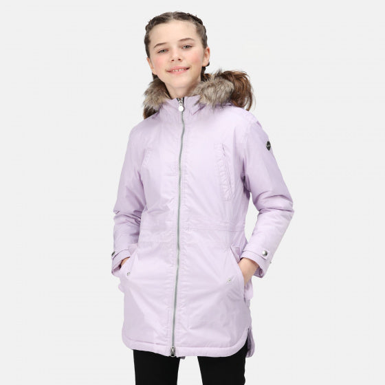 parka Abbettina meisjes polyester lila maat 176