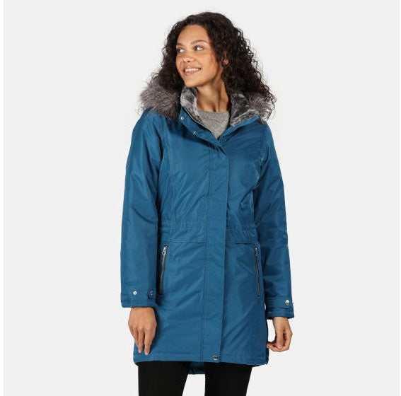 parka Lexis dames polyester blauw maat XXS