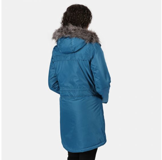 parka Lexis dames polyester blauw maat XXS