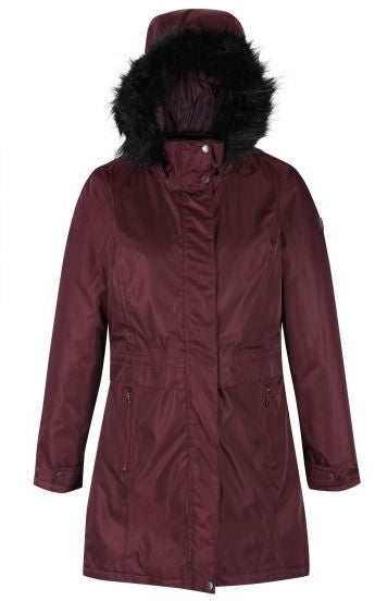 parka Lexis dames polyester bordeaux maat XXS