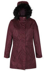 parka Lexis dames polyester bordeaux maat XXS