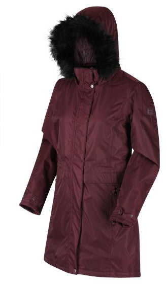 parka Lexis dames polyester bordeaux maat XXS