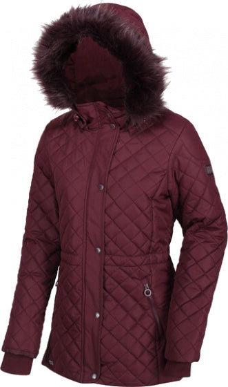 parka Zella dames polyester bordeaux maat 36