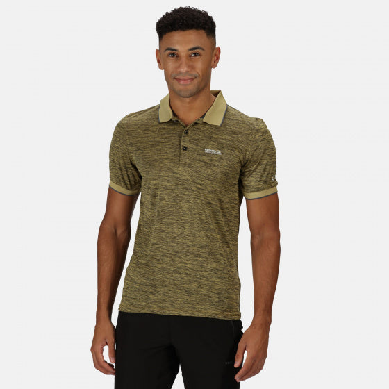 polo Remex II heren polyester kaki maat S