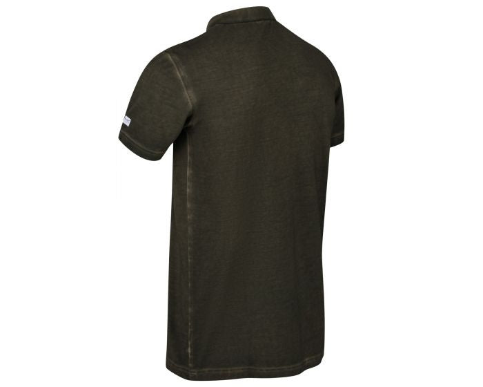 poloshirt Taiden heren katoen legergroen maat M