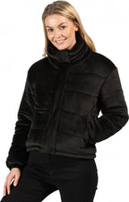 pufferjas Elbury dames polyester zwart maat 36
