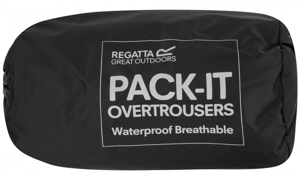 Regatta Regenbroek Pack-It heren polyamide zwart mt S
