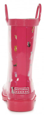 regenlaarzen Minnow junior rubber rood maat 24