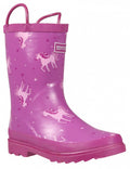 regenlaarzen Minnow junior rubber roze maat 24