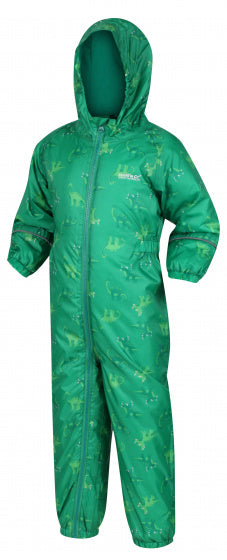 regenpak Jelly Bean Dinosaur junior polyamide groen mt 5 jaar