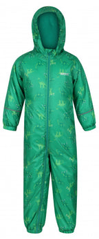 regenpak Jelly Bean Dinosaur junior polyamide groen mt 5 jaar