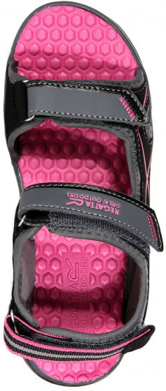sandalen Kota Drift junior PU grijs/roze maat 30