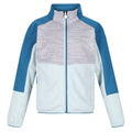 softshelljas Oberon IV junior polyester ijsblauw maat 152