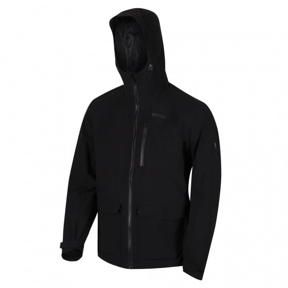 soft-shelljas Pulton heren polyester zwart mt M