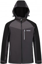 softshell-jas Hewitts VI heren polyester grijs/zwart mt S