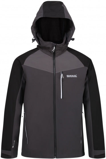 softshell-jas Hewitts VI heren polyester grijs/zwart mt S