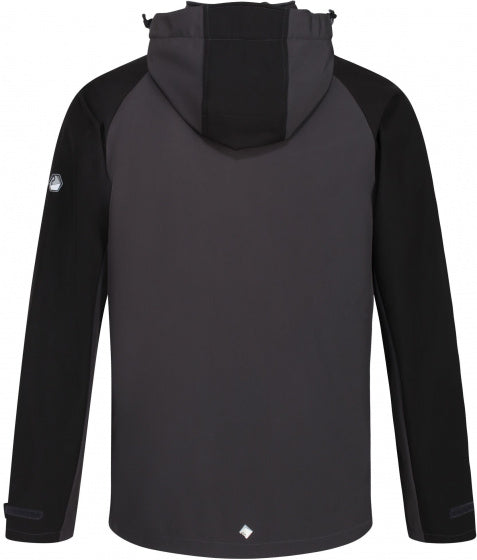 softshell-jas Hewitts VI heren polyester grijs/zwart mt S
