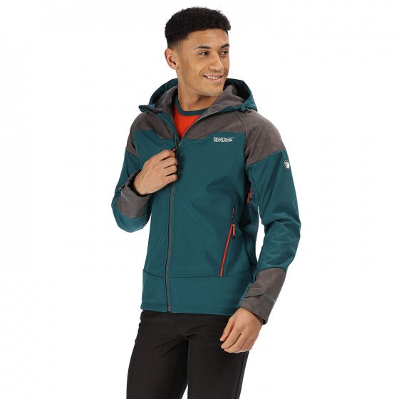 softshell jas Hewitts V heren donkergroen maat S