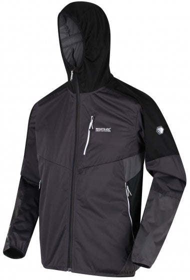 softshelljas Tarvos IV heren polyester zwart maat S