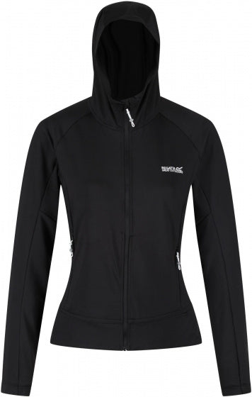 softshelljas Cuba dames polyester zwart maat 40
