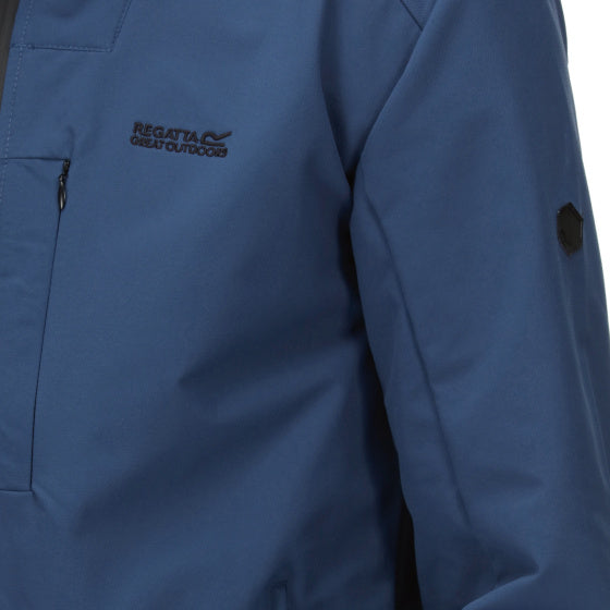 Overmoor softshelljas heren blauw maat S
