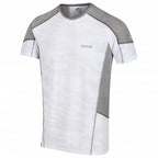 sportshirt Camito Active heren polyester wit/grijs mt XXL