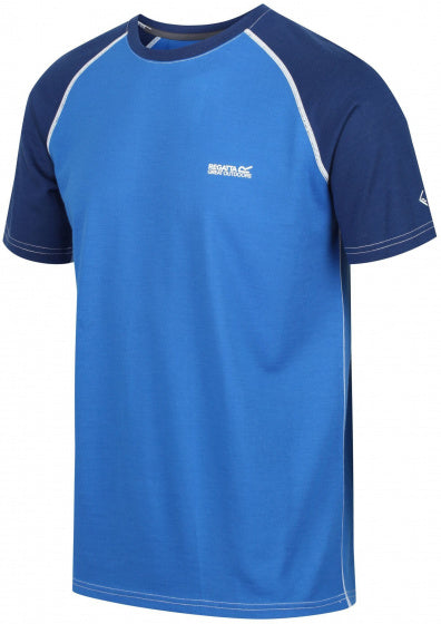 sportshirt Tornell heren merino/polyester blauw mt XXL