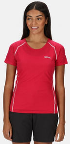 sportshirt Tornell II dames wol/polyester rood mt 34