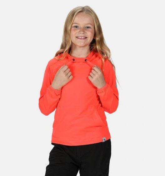 sweatshirt Eugina junior polyester/elastaan roze maat 164