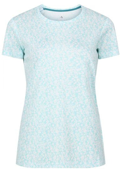 T-shirt Fingal dames polyester aqua maat 44
