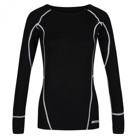 Regatta Thermoshirt Beru dames wol/polyester zwart maat 36