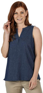 top Jadine mouwloos dames katoen donkerblauw maat 42